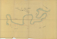 Saint-Gibrien (51483). Section A B échelle 1/2500, plan mis à jour pour 1931 (contient section B et levé de rivière), plan non régulier (calque)