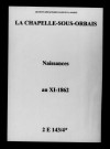 Chapelle-sous-Orbais (La). Naissances an XI-1862