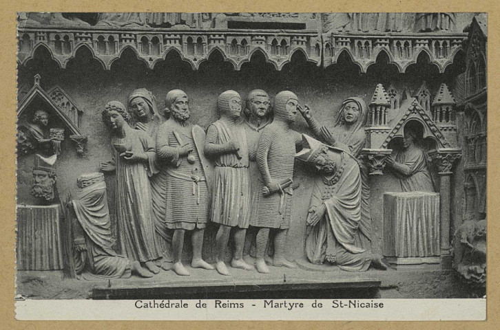 REIMS. Cathédrale de Martyre de Saint-Nicaise.