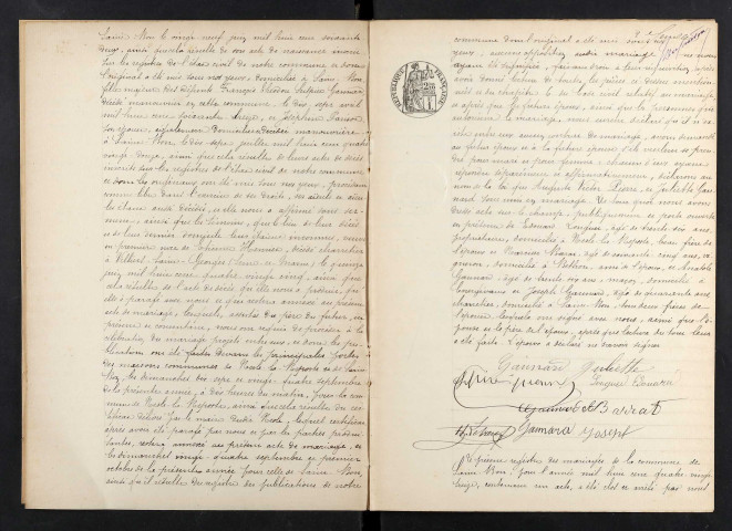 Saint-Bon. Mariages 1893-1929