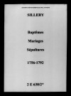 Sillery. Baptêmes, mariages, sépultures 1756-1792