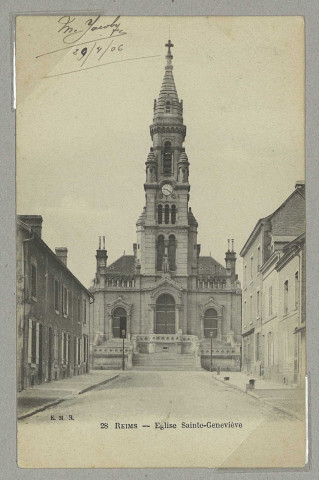 REIMS. 28. Église Sainte-Geneviève / E.M.R.