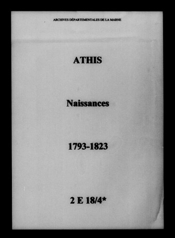 Athis. Naissances 1793-1823