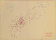 Loisy-en-Brie (51327). Tableau d'assemblage échelle 1/10000, plan mis à jour pour 1940, plan non régulier (papier)