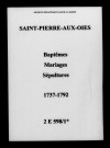 Saint-Pierre-aux-Oies. Baptêmes, mariages, sépultures 1737-1792
