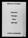 Heiltz-l'Évêque. Naissances, mariages, décès 1885-1894