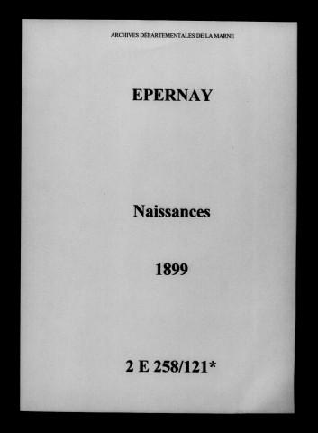 Épernay. Naissances 1899