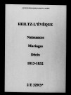 Heiltz-l'Évêque. Naissances, mariages, décès 1813-1832