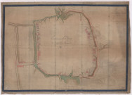 Plan des remparts de Suippes, 1781.