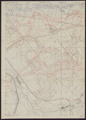 Beine.
Service géographique de l'Armée].1918