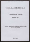 Vieil-Dampierre (Le). Publications de mariage an XII-1927
