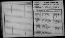Somme-Suippe. Table décennale 1873-1882