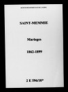 Saint-Memmie. Mariages 1862-1899