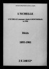 Échelle (L'). Décès 1893-1901