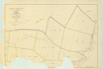 Bourgogne-Fresne (51075). Section W1 échelle 1/2000, plan remembré pour 1956, plan régulier (papier).