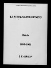 Meix-Saint-Epoing (Le). Décès 1893-1901