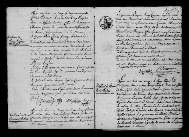 Ormes. Naissances 1813-1822