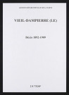 Vieil-Dampierre (Le). Décès 1892-1909