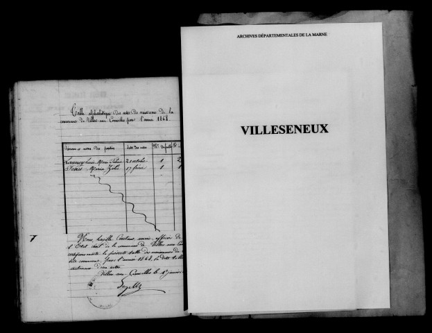 Villers-aux-Corneilles. Naissances 1868