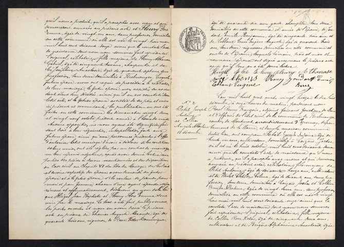 Fèrebrianges. Mariages 1893-1929