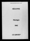 Sézanne. Mariages 1842