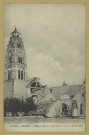 CONDÉ-SUR-MARNE. L'Église après le bombardement (nuit du 2 mai 1917).
(51 - ReimsJ. Bienaimé).Sans date