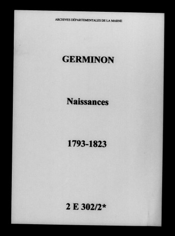 Germinon. Naissances 1793-1823