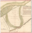 Plan et nouveau partage de la Noue, dite de la vieille rivière de Marne à Pogny , 1756.