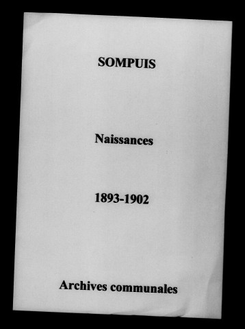 Sompuis. Naissances 1893-1902