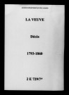 Veuve (La). Décès 1793-1860