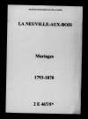 Neuville-aux-Bois (La). Mariages 1793-1870