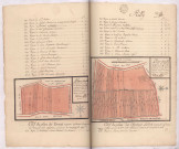 Plans du canton des Termes cotté H et du canton des Champs Ludets cotté J au plan général du terroir de Rilly-en-la-Montagne (1781), Villain
