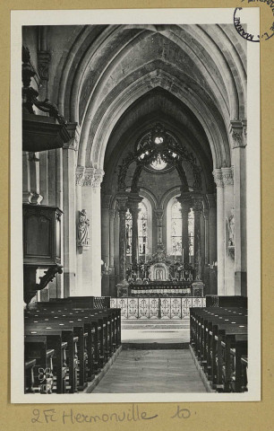 HERMONVILLE. Intérieur de l'Église.
ReimsÉdition A. Quentinet et Cie.[vers 1950]