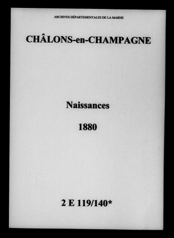 Châlons-sur-Marne. Naissances 1880