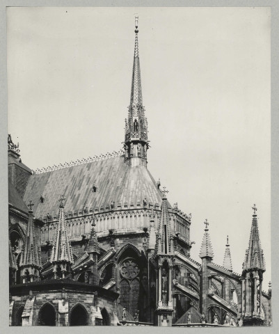 REIMS. Cathédrale de Reims. Clocher à l'ange.