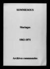 Sommesous. Mariages 1862-1871