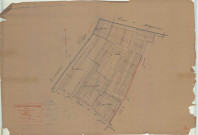 Moncetz-l'Abbaye (51373). Section A1 échelle 1/2500, plan mis à jour pour 1933, plan non régulier (calque)
