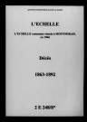 Échelle (L'). Décès 1863-1892