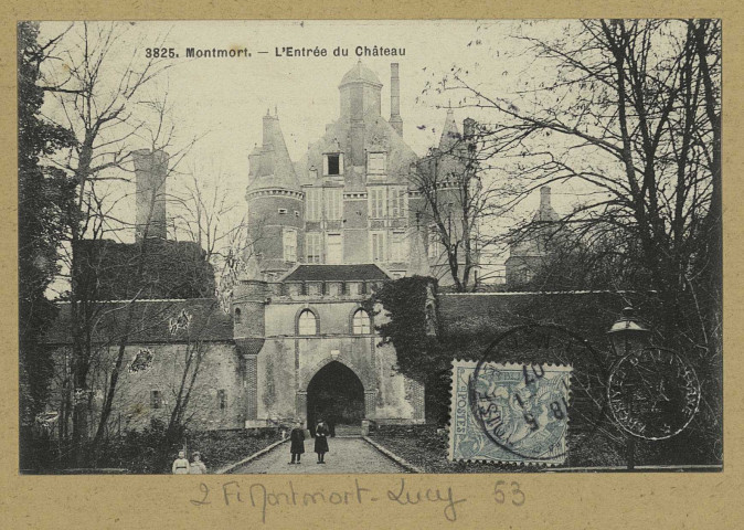 MONTMORT-LUCY. -3825-L'Entrée du Château.
