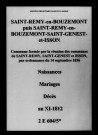 Saint-Remy-en-Bouzemont. Naissances, mariages, décès an XI-1812