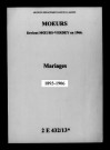 Moeurs. Mariages 1893-1906