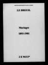 Breuil (Le). Mariages 1893-1901