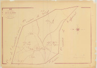 Braux-Sainte-Cohière (51082). Tableau d'assemblage 2 échelle 1/5000, plan napoléonien sans date (copie du plan napoléonien), plan non régulier (papier)
