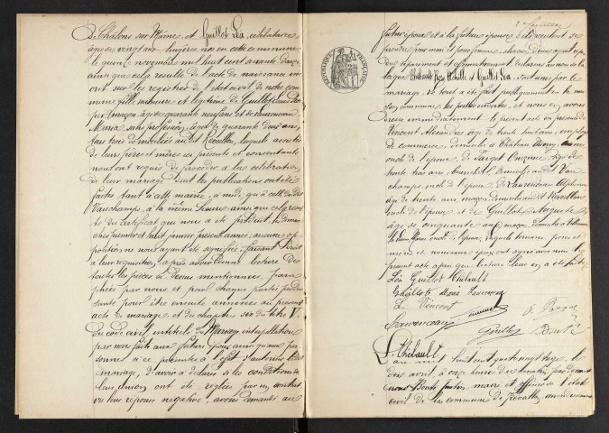 Réveillon. Mariages 1893-1929