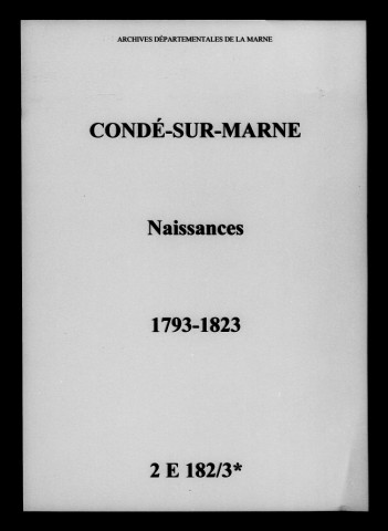 Condé-sur-Marne. Naissances 1793-1823