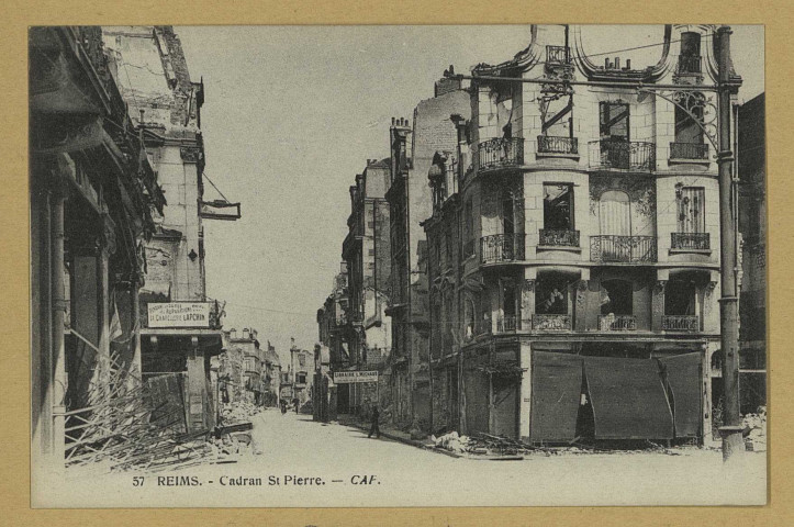 REIMS. 57. Cadran Saint-Pierre [vers 1920].
StasbourgCAP - Cie Alsacienne.1920