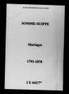 Somme-Suippe. Mariages 1793-1870