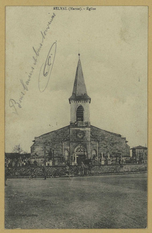 BELVAL-EN-ARGONNE. Belval : Église/ A. Humbert, photographe à Saint-Dizier.