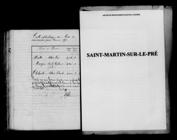 Saint-Martin-aux-Champs. Naissances 1891