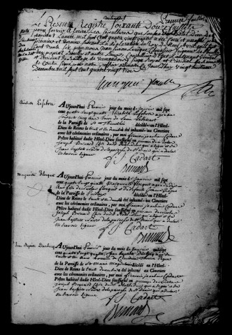 Reims. Hôtel-Dieu. Sépultures 1784-1788